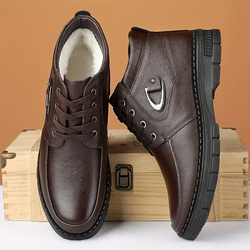 Thermo-Leder-Winterschuhe für Herren Heidi Mode - Image 3