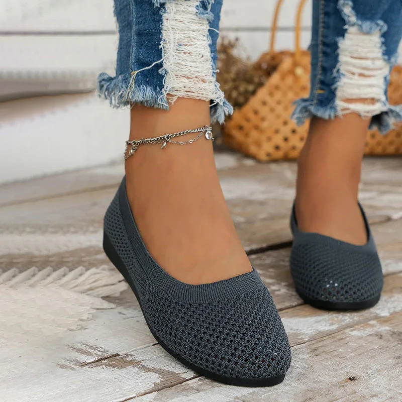 Lässige Atmungsaktive Flache Schuhe Heidi Mode - Image 19