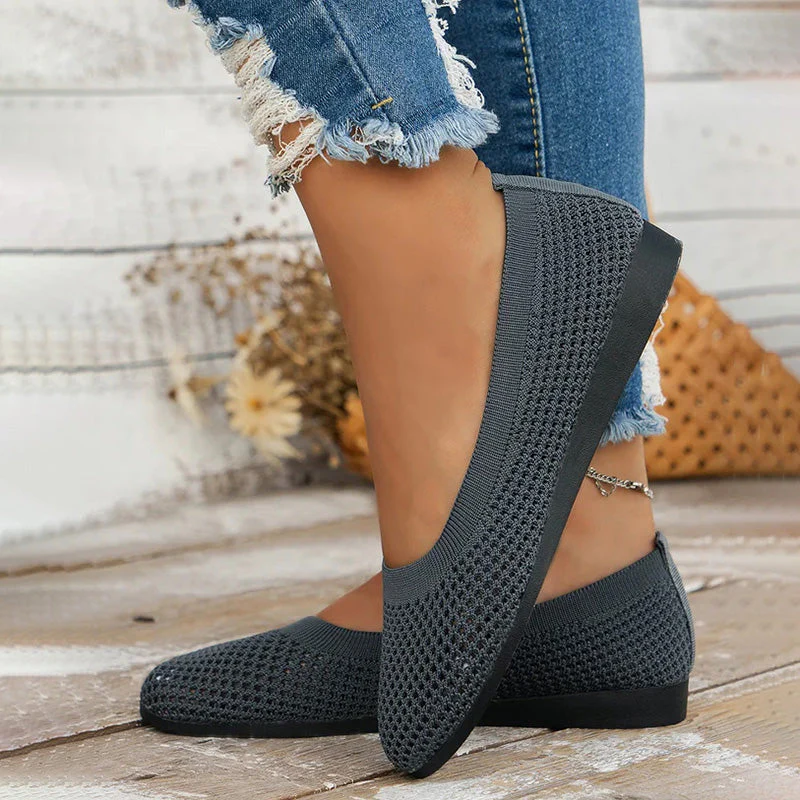 Lässige Atmungsaktive Flache Schuhe Heidi Mode - Image 20