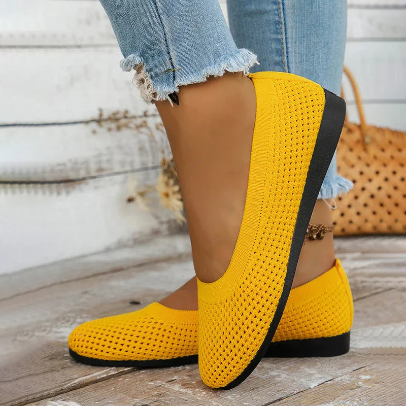 Lässige Atmungsaktive Flache Schuhe Heidi Mode - Image 23