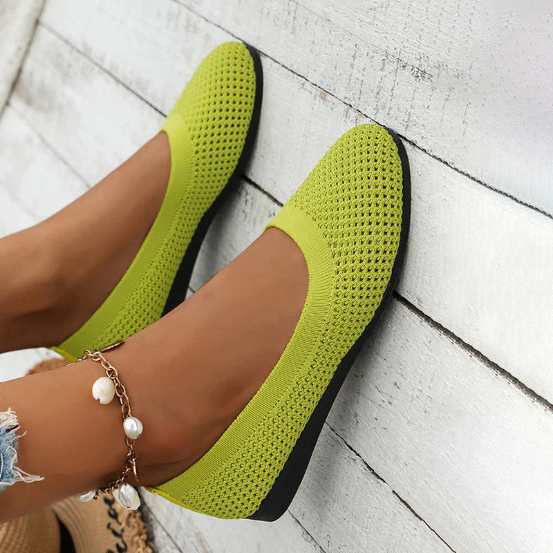 Lässige Atmungsaktive Flache Schuhe Heidi Mode - Image 30