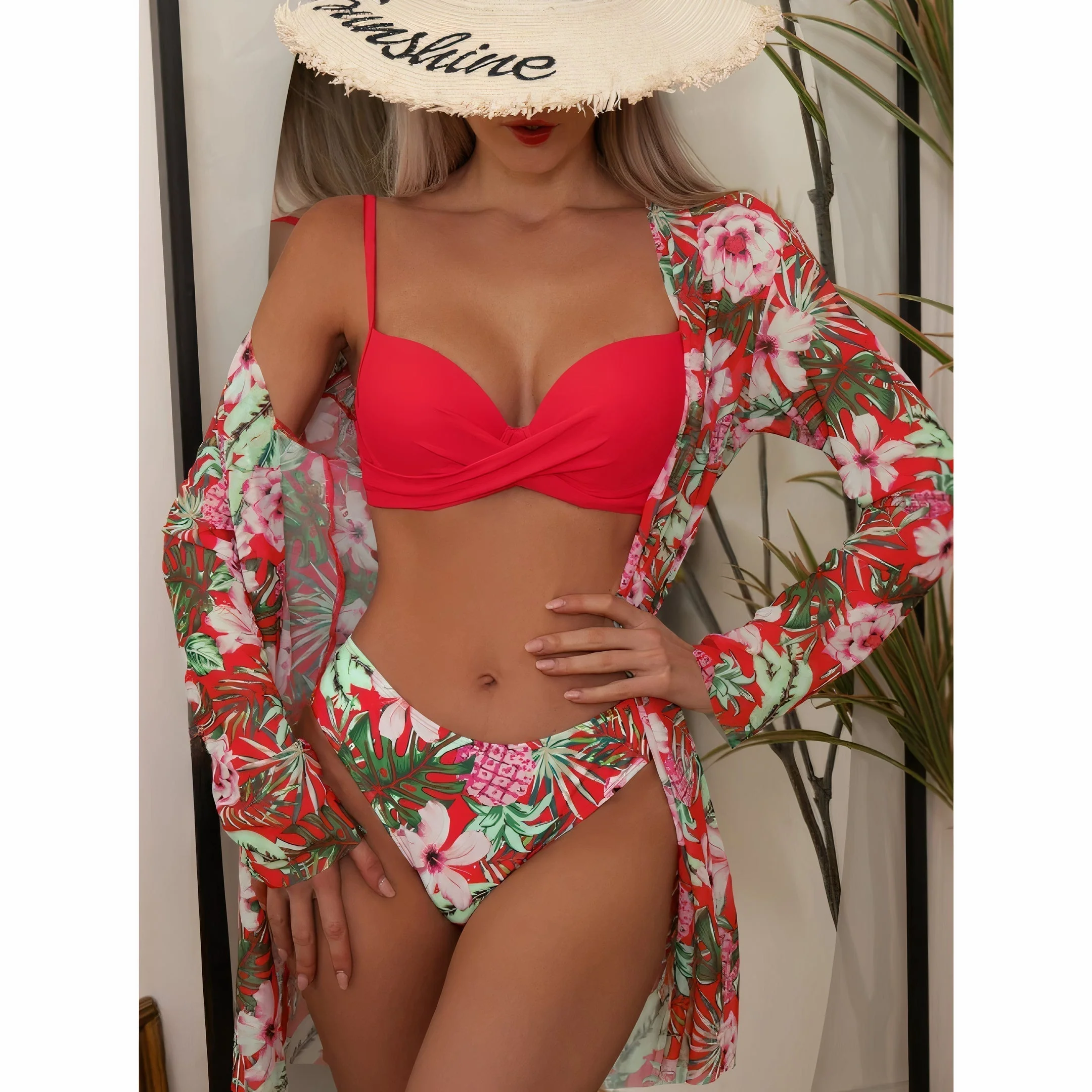 Heidi-Mode-In-1-Bikini-Set mit Blumenmuster (Bestseller) - Image 23