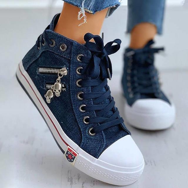 Lässige Denim-Schuhe Heidi Mode - Image 9