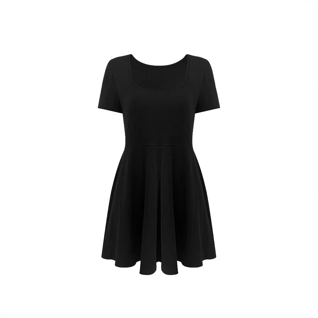 Damen A-Linien Kleid mit Rundhalsausschnitt Heidi-Mode - Image 5