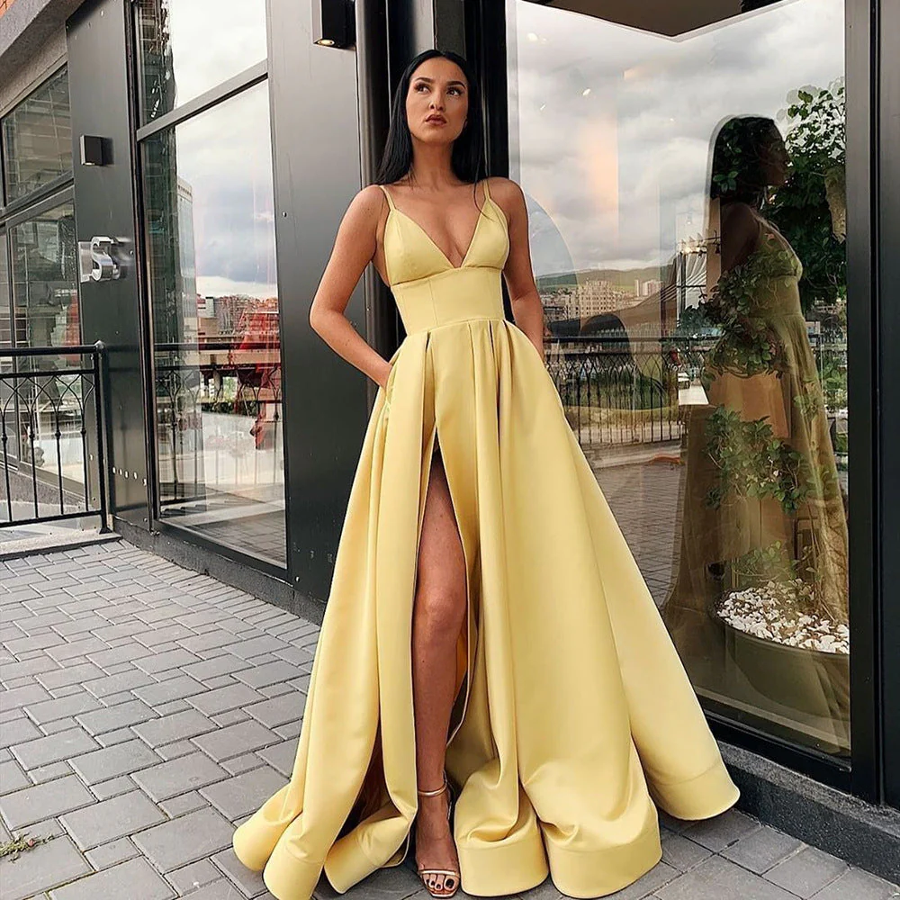 Damen Abendkleid mit Aufregendem Beinschlitz und Elegantem V-Ausschnitt Heidi-Mode - Image 13