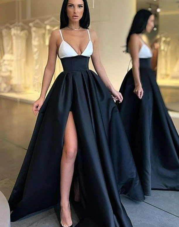 Damen Abendkleid mit Aufregendem Beinschlitz und Elegantem V-Ausschnitt Heidi-Mode - Image 9