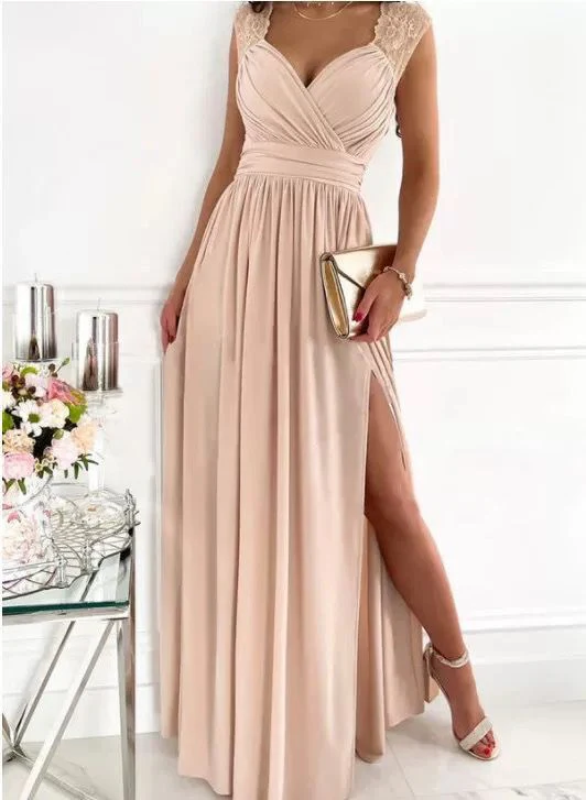Damen Abendkleid mit Elegantem V-Ausschnitt und Rüschendetails Heidi-Mode - Image 10
