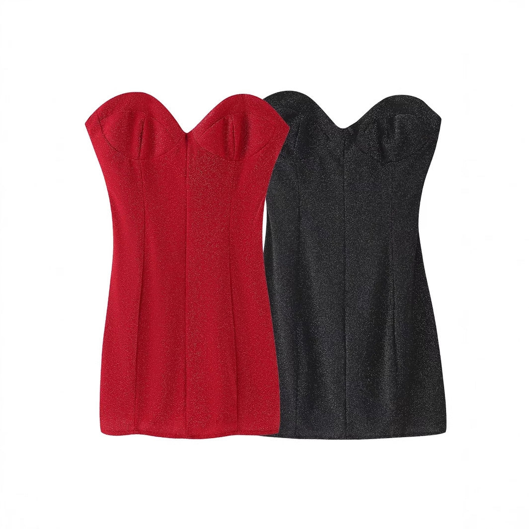 Damen Abendkleid mit schmalem Schnitt und elegantem Herz-Ausschnitt Heidi-Mode - Image 3