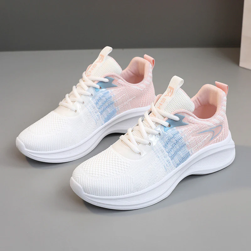 Damen Alltags sneakers mit atmungsaktiver Mesh-Oberfläche und dämpfender Sohle Heidi Mode - Image 7