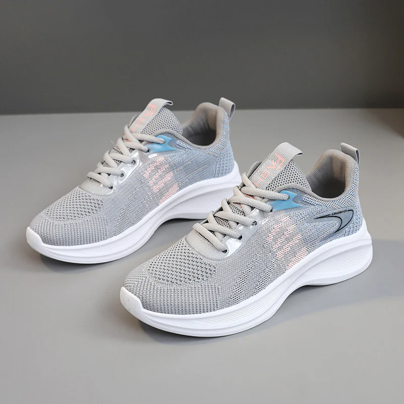 Damen Alltags sneakers mit atmungsaktiver Mesh-Oberfläche und dämpfender Sohle Heidi Mode - Image 8