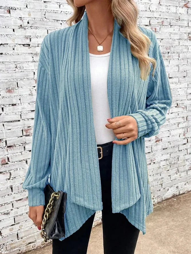 Damen angesagte Strickjacke mit strukturiertem Design und offenem Schnitt Heidi-Mode - Image 10