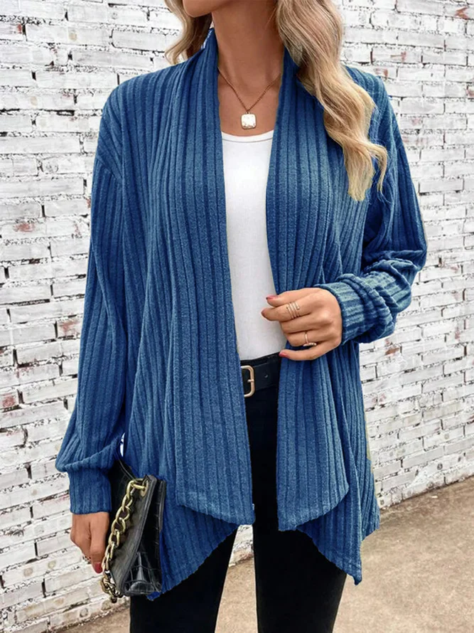 Damen angesagte Strickjacke mit strukturiertem Design und offenem Schnitt Heidi-Mode - Image 3
