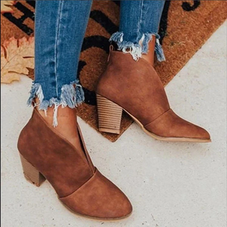 Damen Ankle Boots mit modischem Schnitt und hochwertiger Oberflächenstruktur Heidi Mode - Image 2