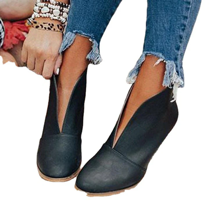 Damen Ankle Boots mit modischem Schnitt und hochwertiger Oberflächenstruktur Heidi Mode - Image 5