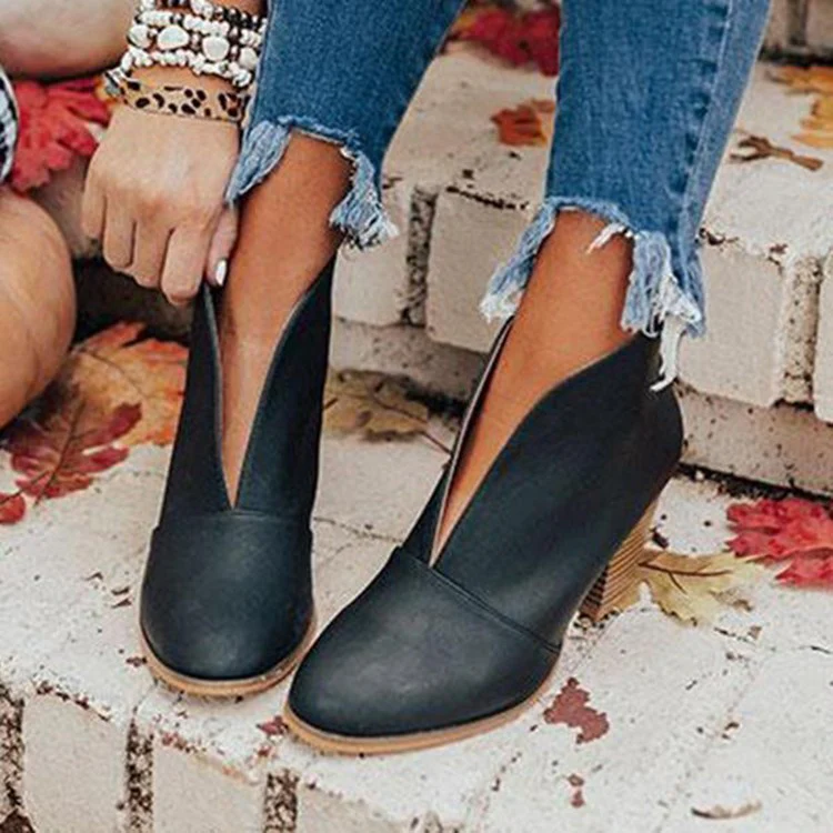 Damen Ankle Boots mit modischem Schnitt und hochwertiger Oberflächenstruktur Heidi Mode - Image 7