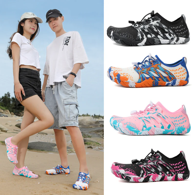 Damen Aqua-Sport-Schuhe mit innovativem Schnellschnürsystem und rutschfester Sohle Heidi Mode - Image 4