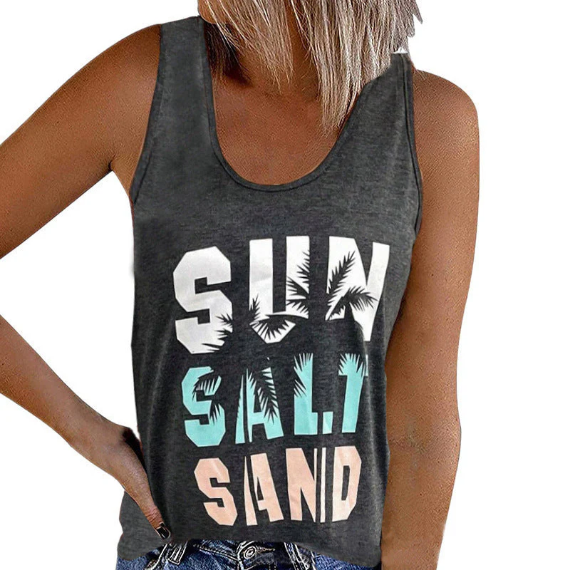 Damen Ärmelloses Freizeitshirt mit Trendigem Grafikdesign Heidi-Mode - Image 3