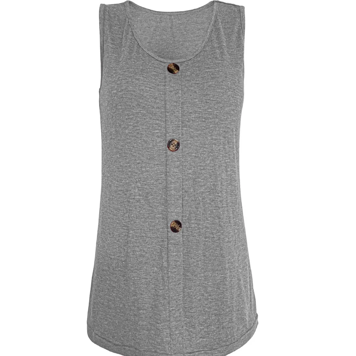 Damen Ärmelloses Knopf-Top mit Modernem Schnitt und Bequemer Passform Heidi-Mode - Image 5