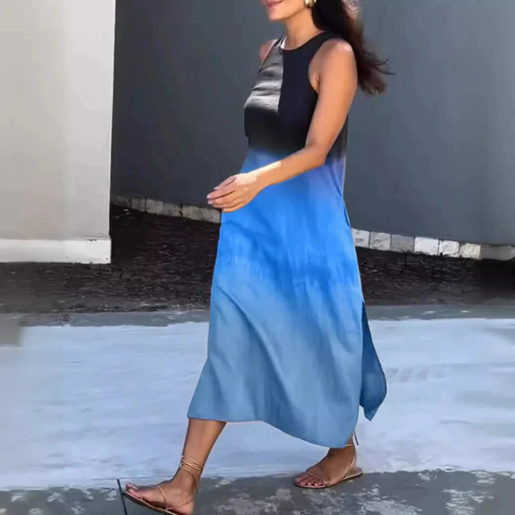 Damen Ärmelloses Maxikleid mit Sanftem Farbverlauf Heidi-Mode - Image 2