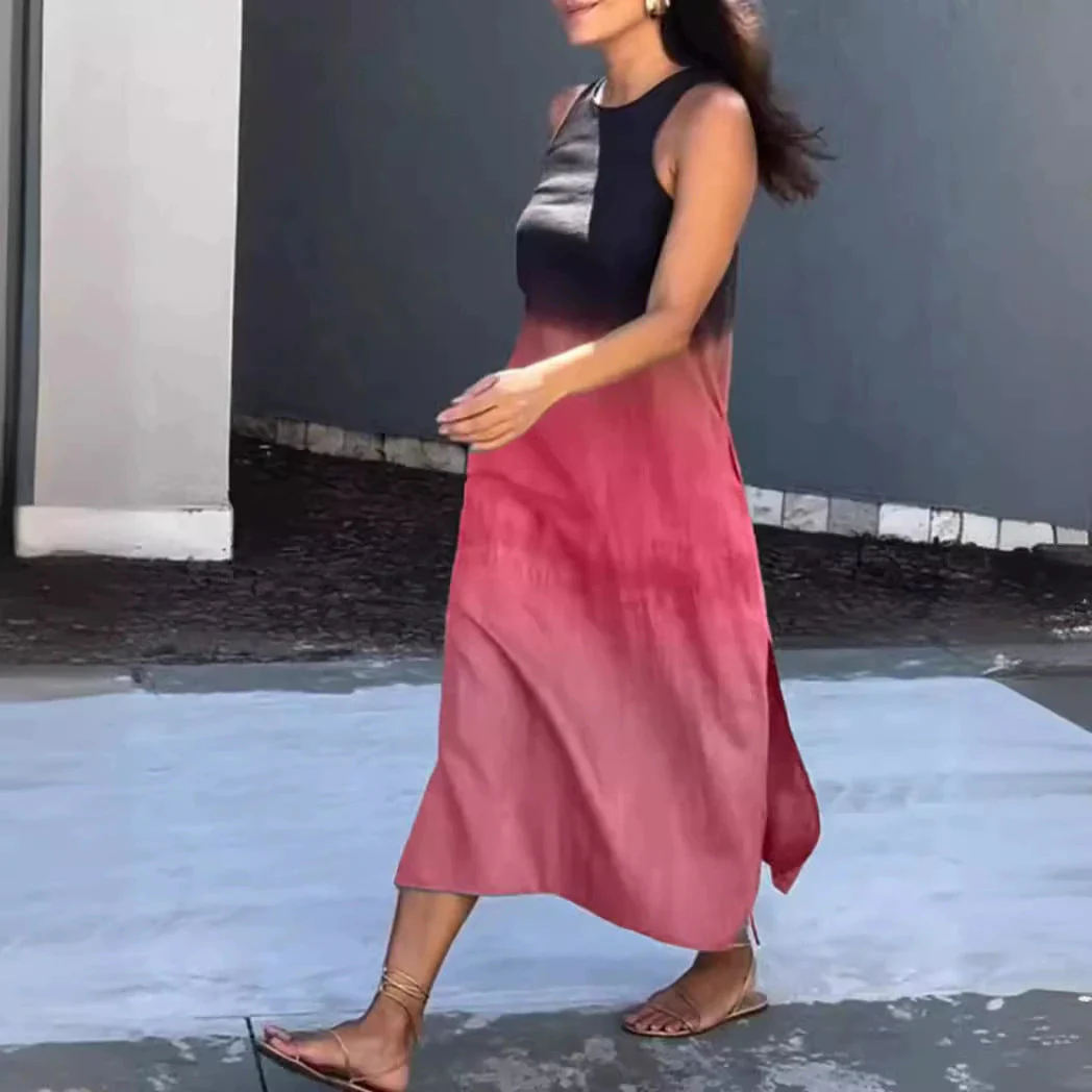 Damen Ärmelloses Maxikleid mit Sanftem Farbverlauf Heidi-Mode - Image 3