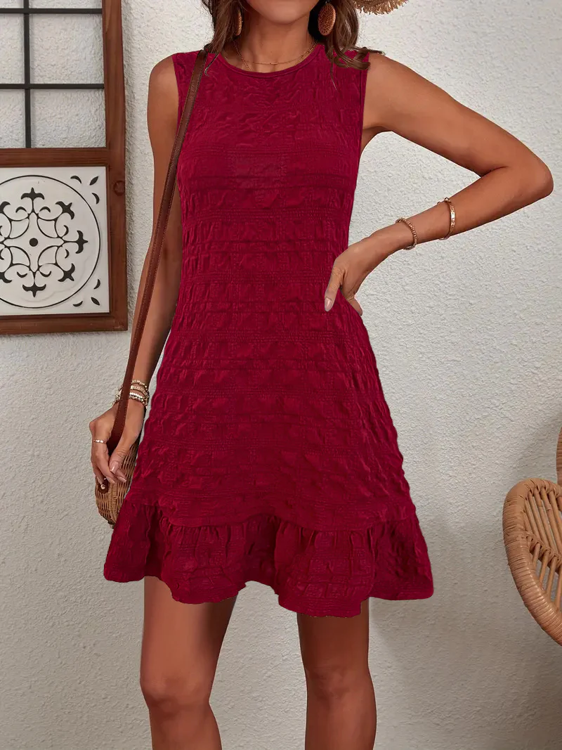 Damen ärmelloses Sommerkleid mit Rüschendetails Heidi-Mode - Image 7