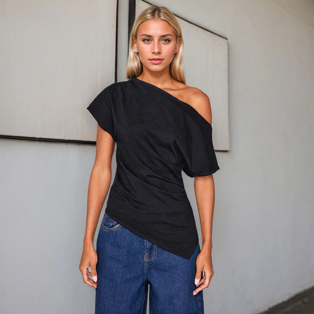 Damen Asymmetrisches Oberteil Heidi-Mode - Image 6