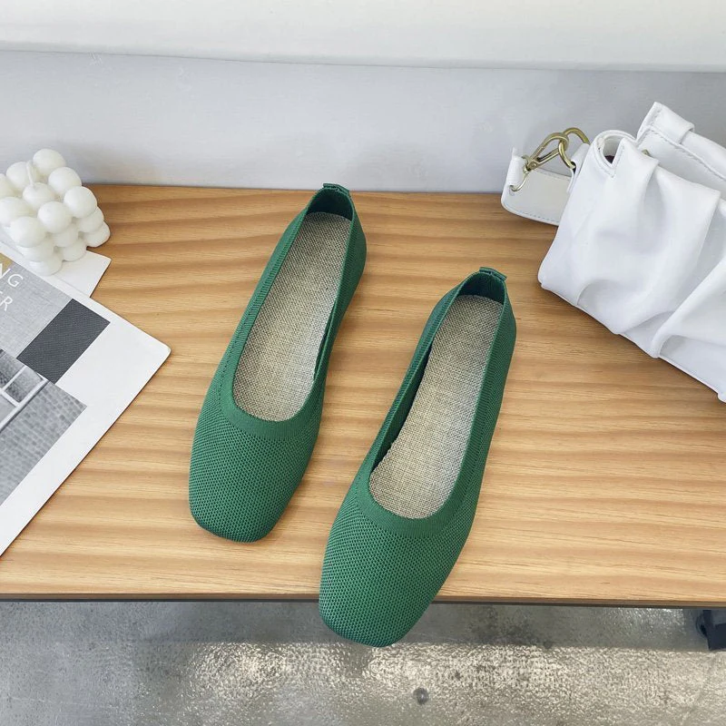 Damen Atmungsaktive Ballerinas Aus Flexiblem Stoff Heidi-Mode - Image 10