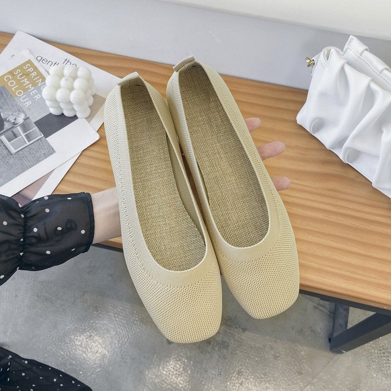 Damen Atmungsaktive Ballerinas Aus Flexiblem Stoff Heidi-Mode - Image 2
