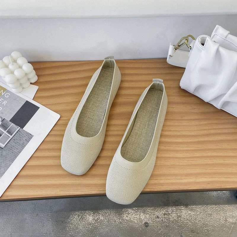 Damen Atmungsaktive Ballerinas Aus Flexiblem Stoff Heidi-Mode - Image 6