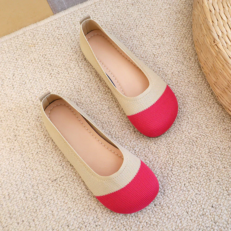 Damen Atmungsaktive Ballerinas mit Flexiblem Obermaterial Heidi-Mode - Image 10