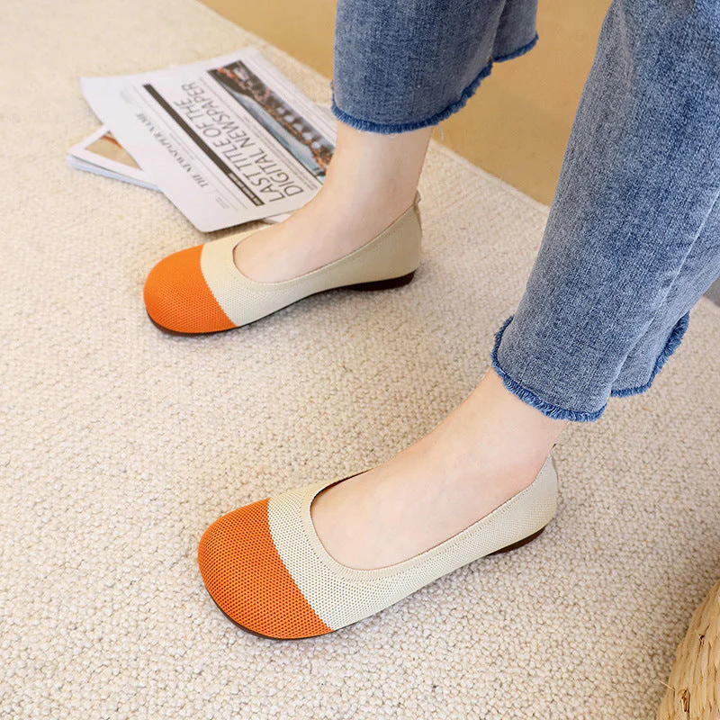Damen Atmungsaktive Ballerinas mit Flexiblem Obermaterial Heidi-Mode - Image 2