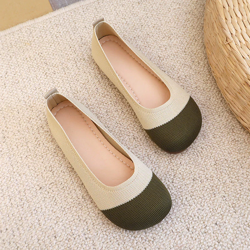 Damen Atmungsaktive Ballerinas mit Flexiblem Obermaterial Heidi-Mode - Image 9