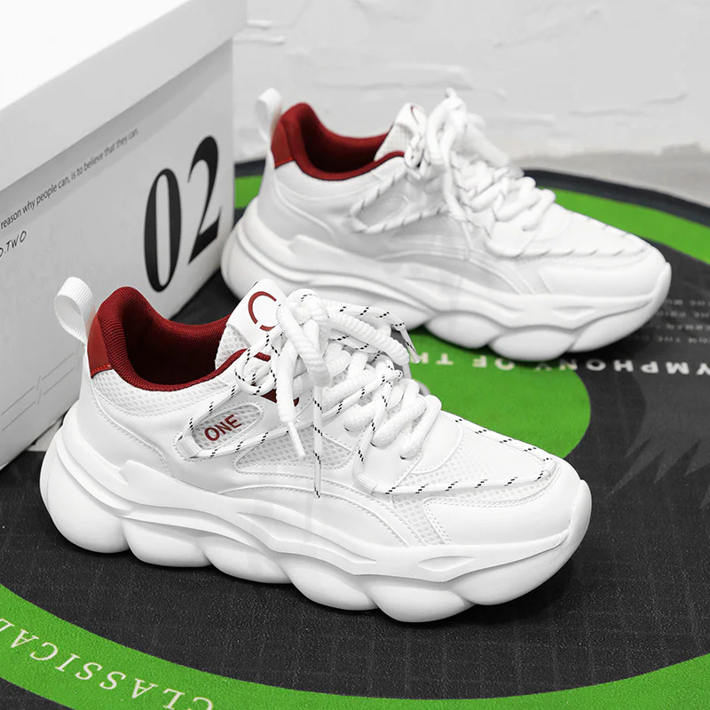 Damen Atmungsaktive Chunky Sneakers mit rutschfester Sohle Heidi Mode - Image 3
