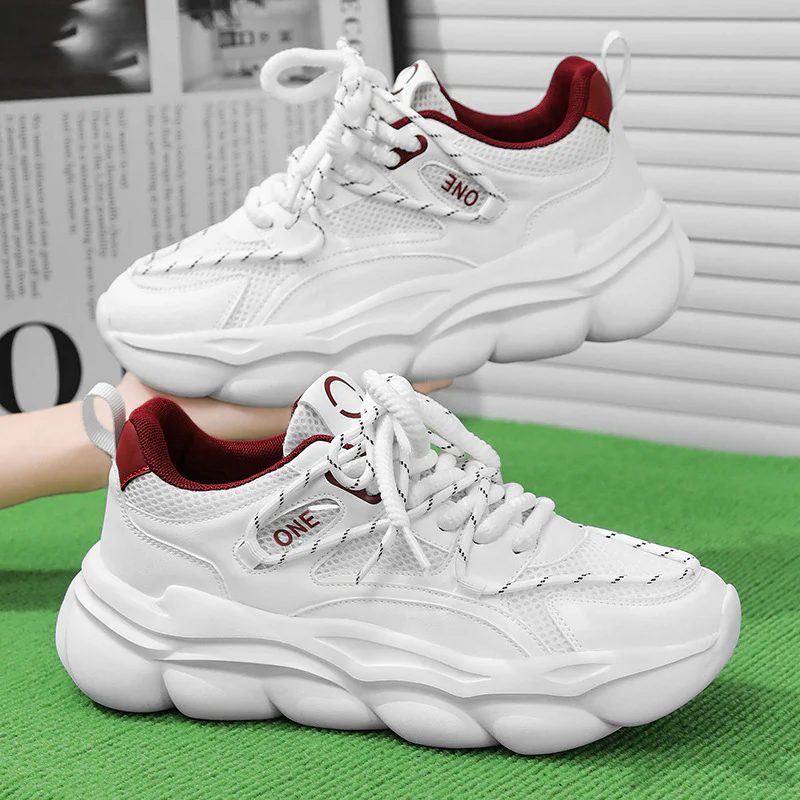 Damen Atmungsaktive Chunky Sneakers mit rutschfester Sohle Heidi Mode - Image 6