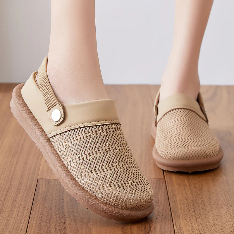 Damen Atmungsaktive Clogs mit elastischem Riemen Heidi Mode - Image 4