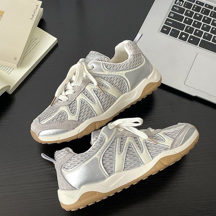 Damen Atmungsaktive Fitness-Sneaker mit flexiblem Mesh-Obermaterial und rutschfester Sohle Heidi Mode - Image 2