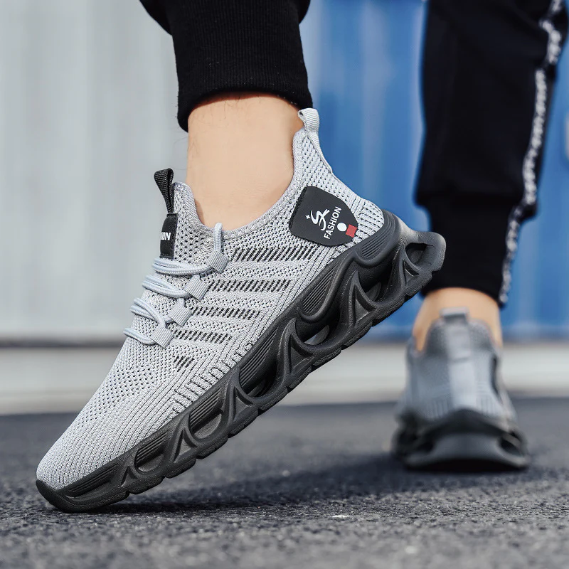 Damen Atmungsaktive Fitness-Sneaker mit rutschfester Sohle und elastischem Schnürsystem Heidi Mode - Image 2