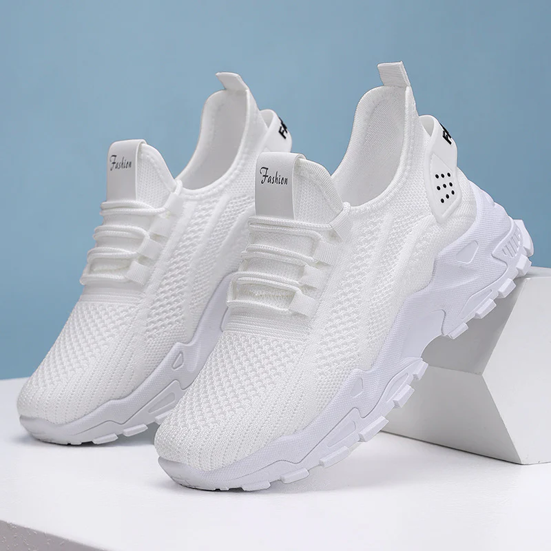 Damen Atmungsaktive Fitness Sneakers mit flexiblem Strickoberteil und rutschfester Sohle Heidi Mode - Image 5