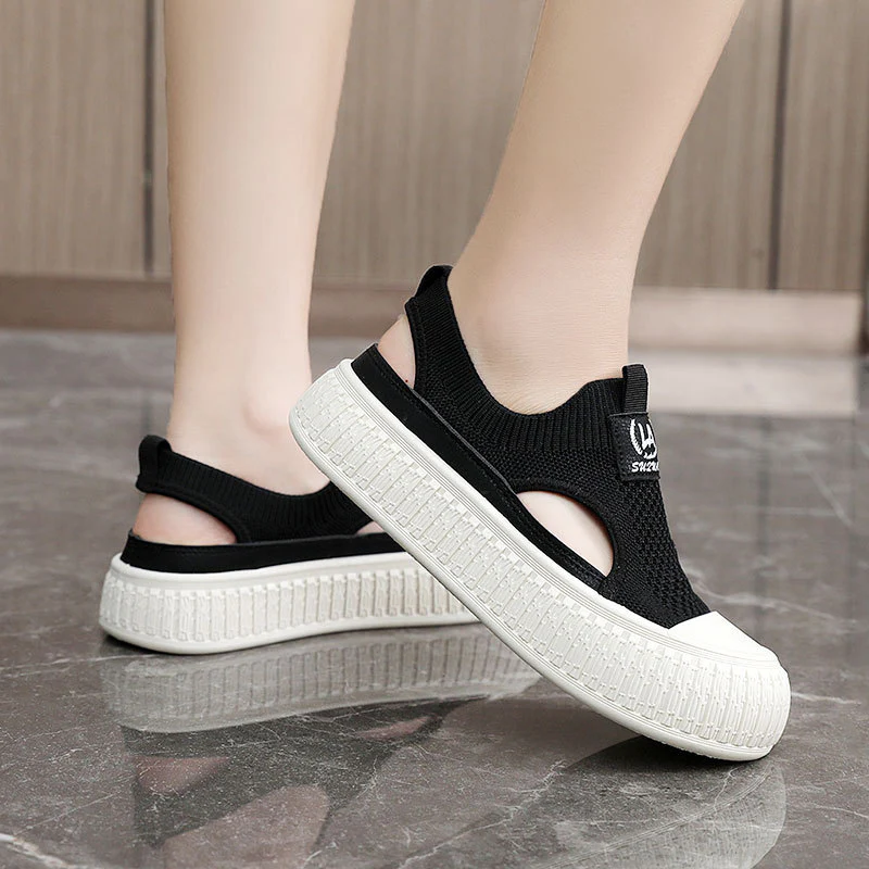 Damen Atmungsaktive Freizeit-Schuhe mit elastischen Einsätzen Heidi Mode - Image 4