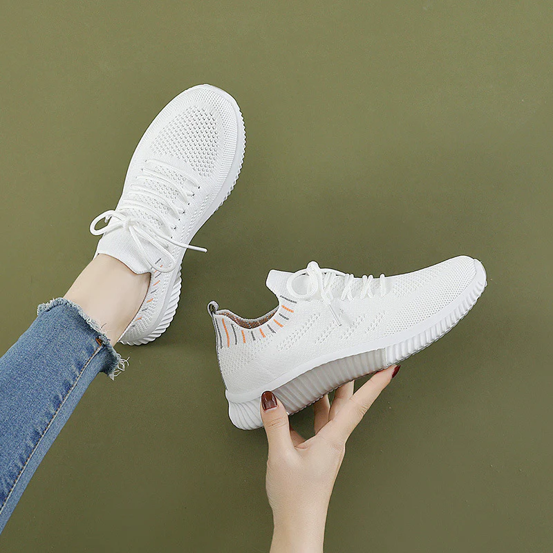 Damen Atmungsaktive Freizeit-Sneaker mit elastischem Einstieg und rutschfester Sohle Heidi Mode - Image 3