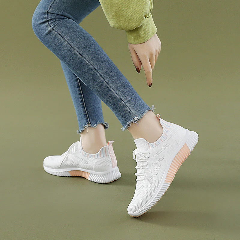 Damen Atmungsaktive Freizeit-Sneaker mit elastischem Einstieg und rutschfester Sohle Heidi Mode - Image 4