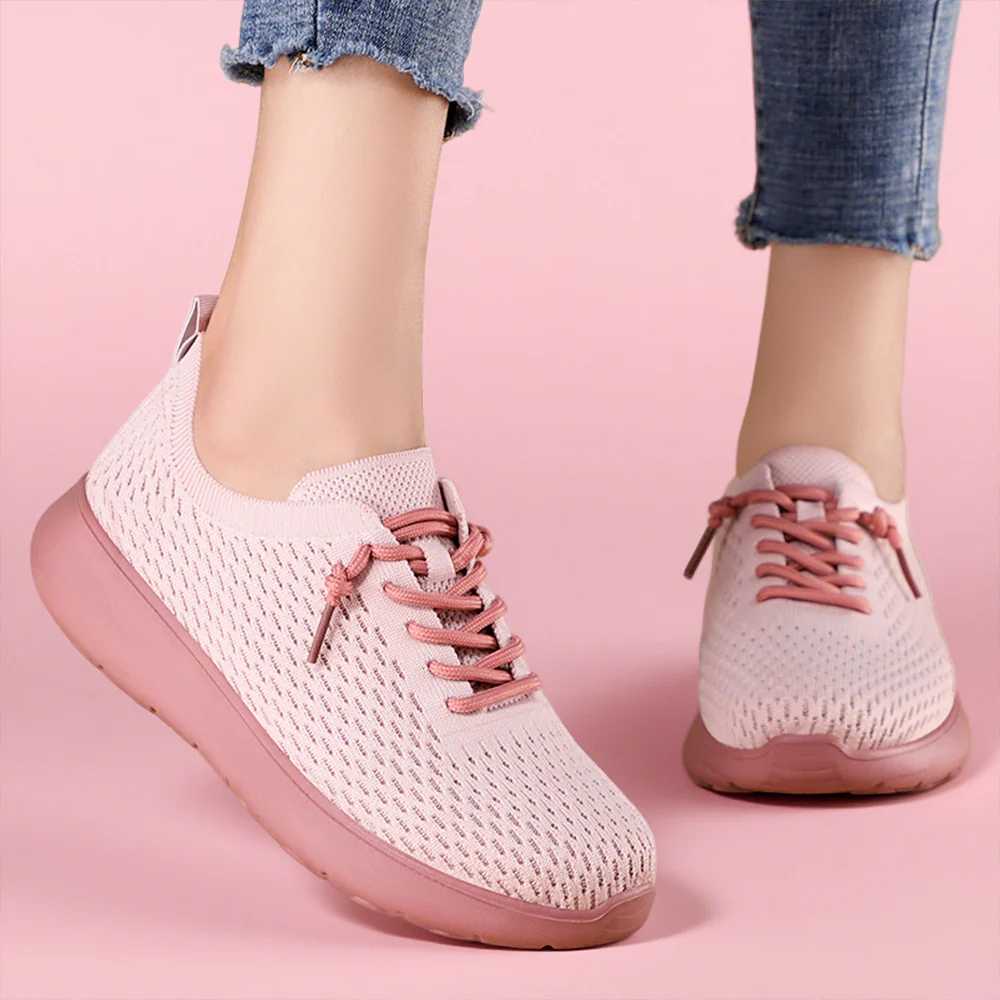 Damen Atmungsaktive Freizeit-Sneaker mit flexiblem Obermaterial Heidi Mode - Image 2