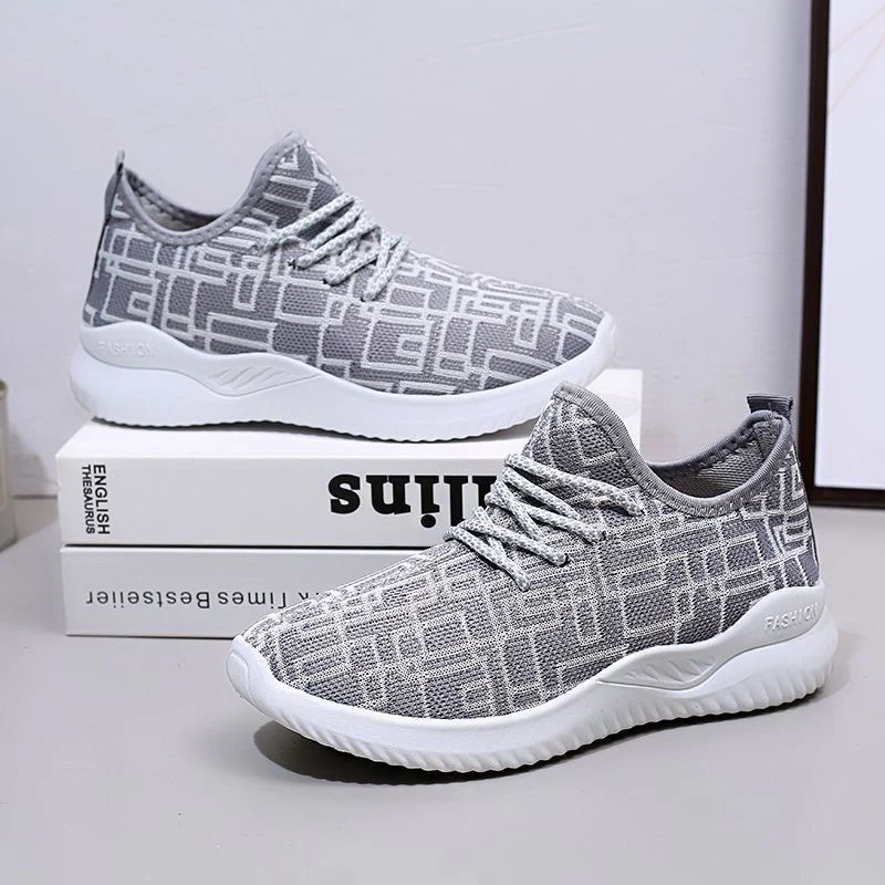 Damen Atmungsaktive Freizeit-Sneaker mit modischem Strickdesign Heidi Mode - Image 3