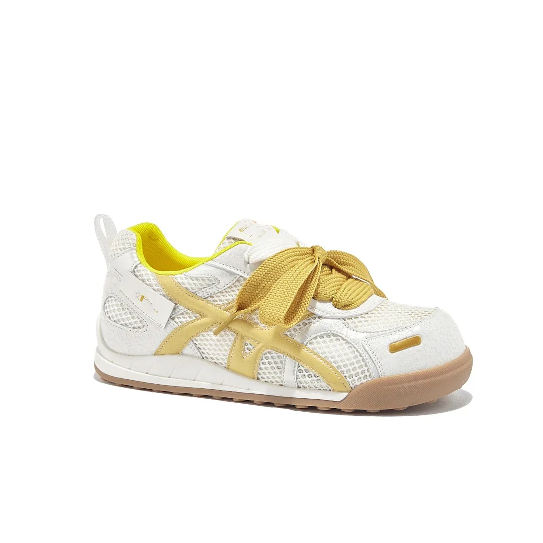 Damen Atmungsaktive Freizeit-Sneaker mit trendigem Mesh-Obermaterial und verspieltem Schnürdesign Heidi Mode - Image 7