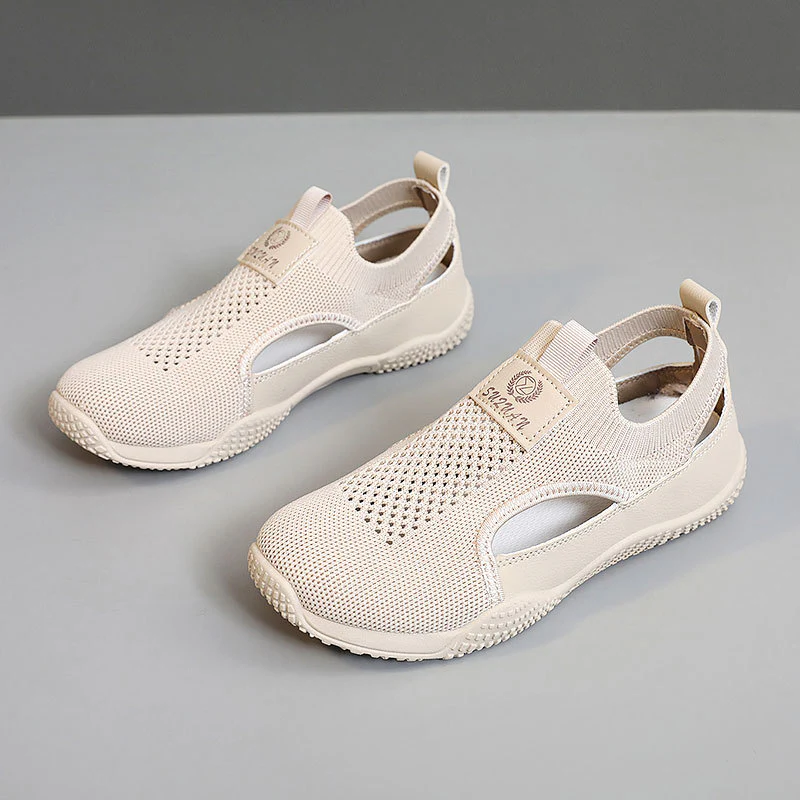 Damen Atmungsaktive Freizeitschuhe mit elastischem Einstieg und rutschfester Sohle Heidi Mode - Image 2