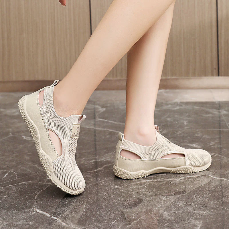Damen Atmungsaktive Freizeitschuhe mit elastischem Einstieg und rutschfester Sohle Heidi Mode - Image 3