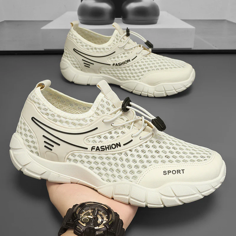 Damen Atmungsaktive Freizeitschuhe mit elastischem Schnellschnürsystem und stoßdämpfender Sohle Heidi Mode - Image 2