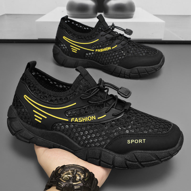 Damen Atmungsaktive Freizeitschuhe mit elastischem Schnellschnürsystem und stoßdämpfender Sohle Heidi Mode - Image 3