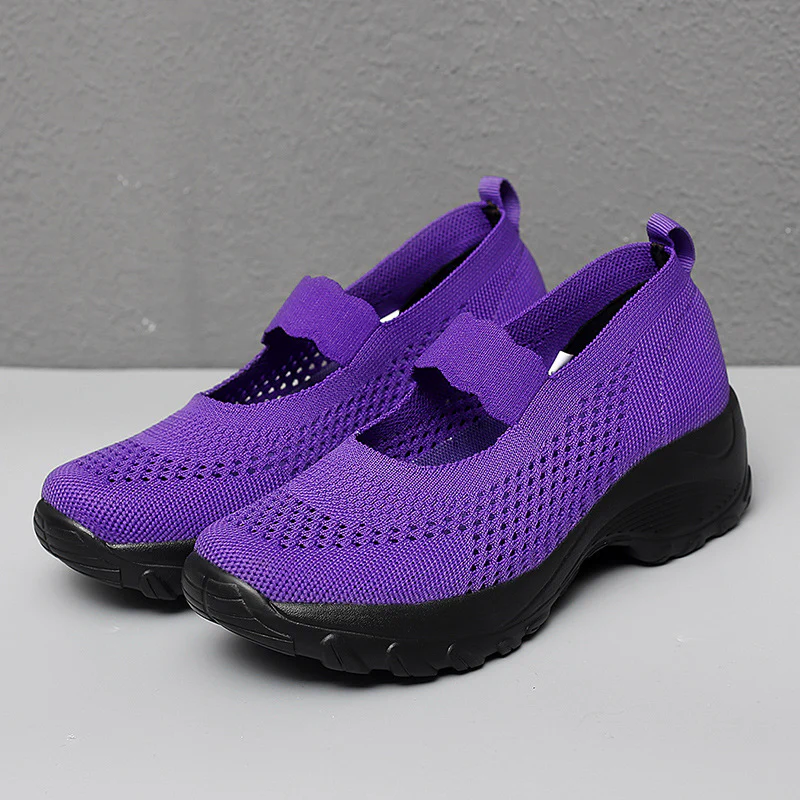 Damen Atmungsaktive Freizeitschuhe mit elastischem Schnürsystem Heidi Mode - Image 3