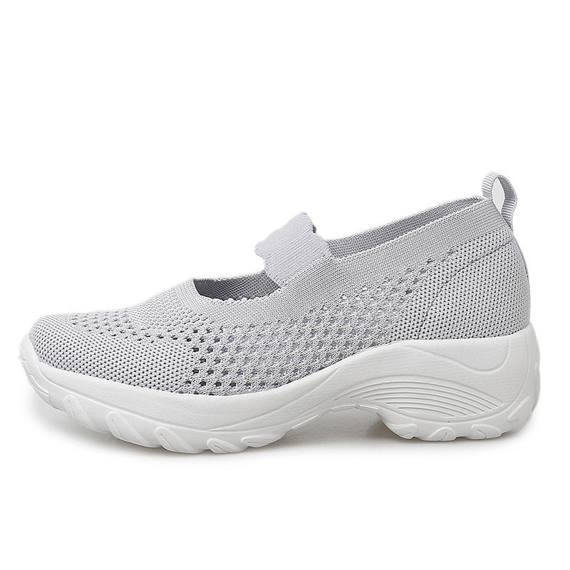 Damen Atmungsaktive Freizeitschuhe mit elastischem Schnürsystem Heidi Mode - Image 4